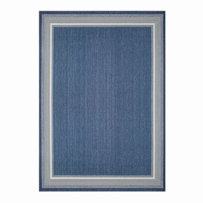 Treasure Garden Seaside Harbor Blue Area Rugwaterproof outdoor patio rug