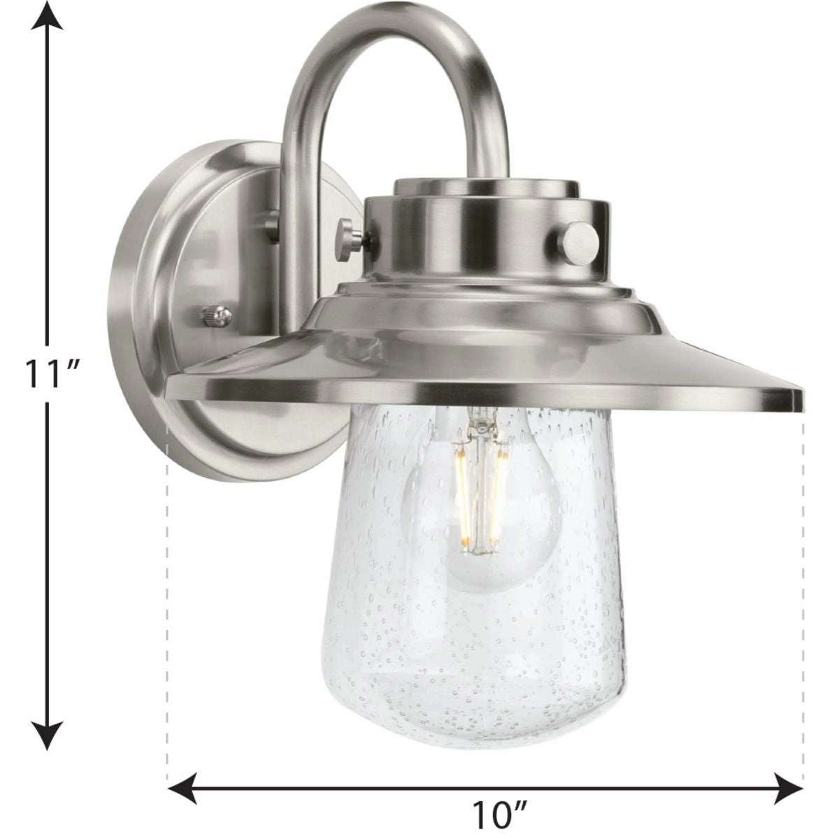Tremont One Light Wall Lantern Stainless Steel