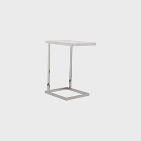 Trento - End Table In Clear Glass & Stainless Steel Frameoutdoor side table for patio furniture