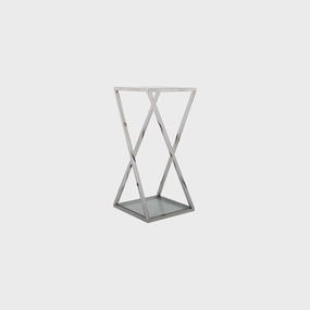 Trento - Large Glass Top Plant Tableoutdoor side table for patio furniture