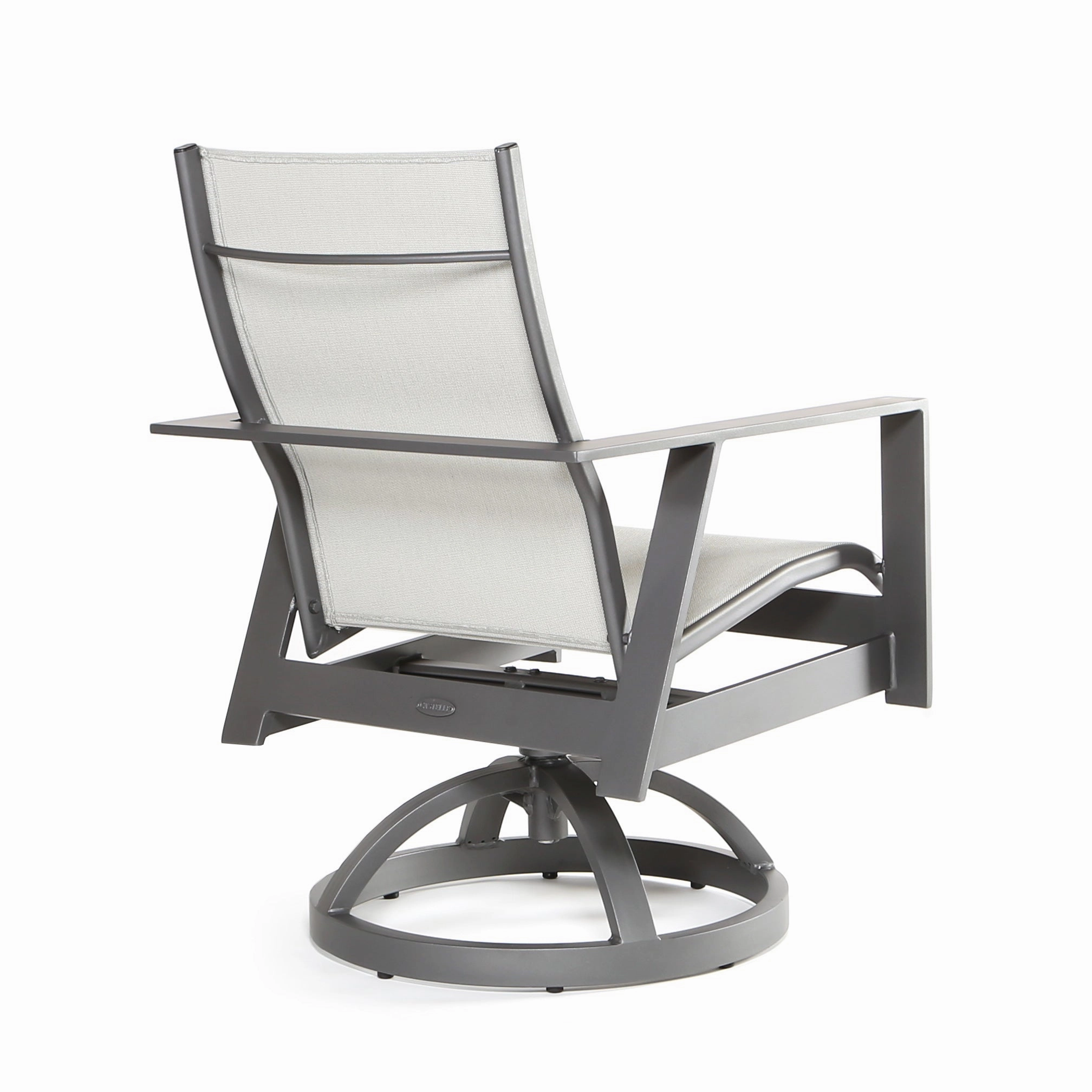 Trento Sling Swivel Rocker Dining Chair