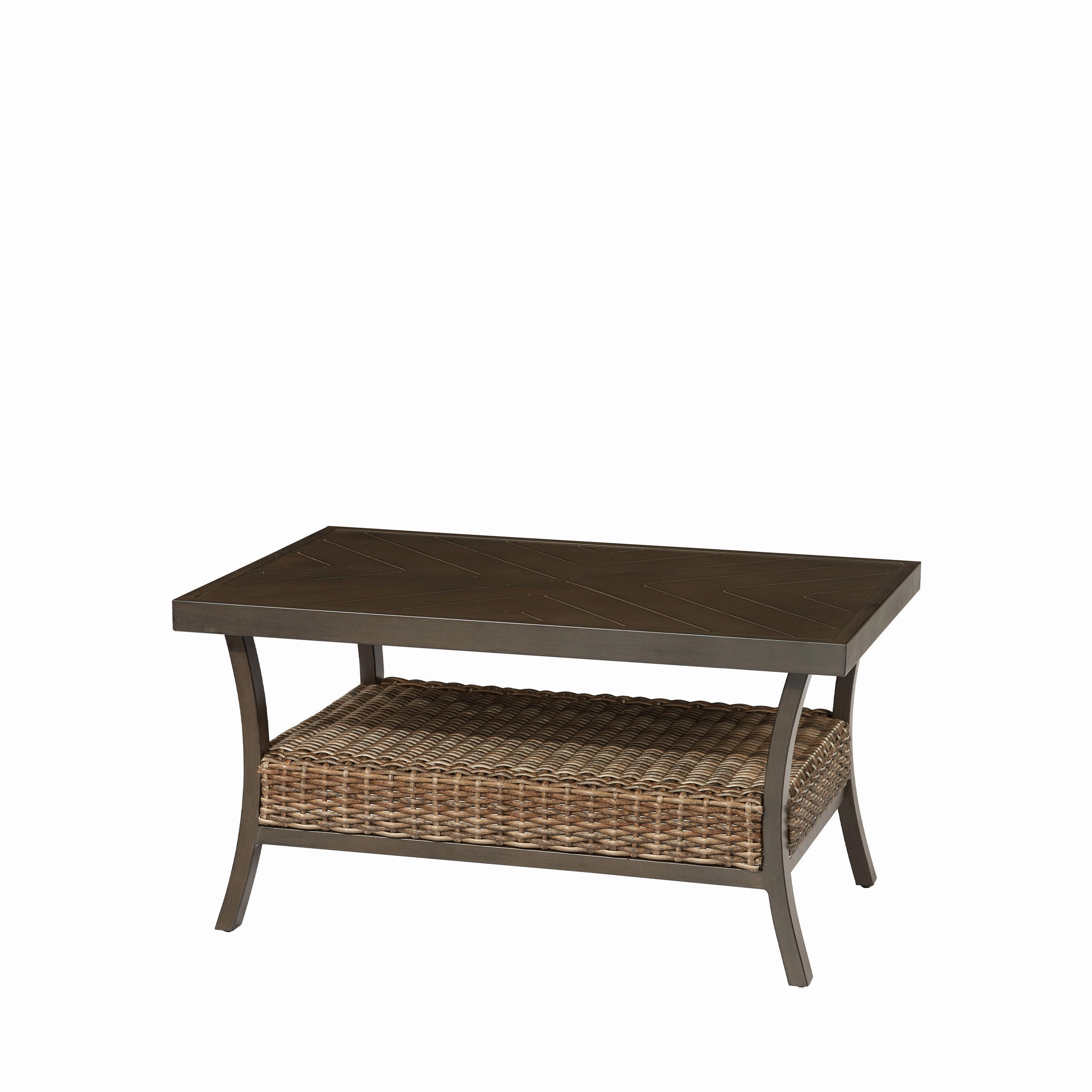 Trenton Woven Slat Top Coffee Tableoutdoor coffee table for patio or lounge