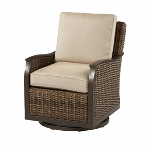 Trenton Woven Swivel Gliderwaterproof wicker balcony furniture