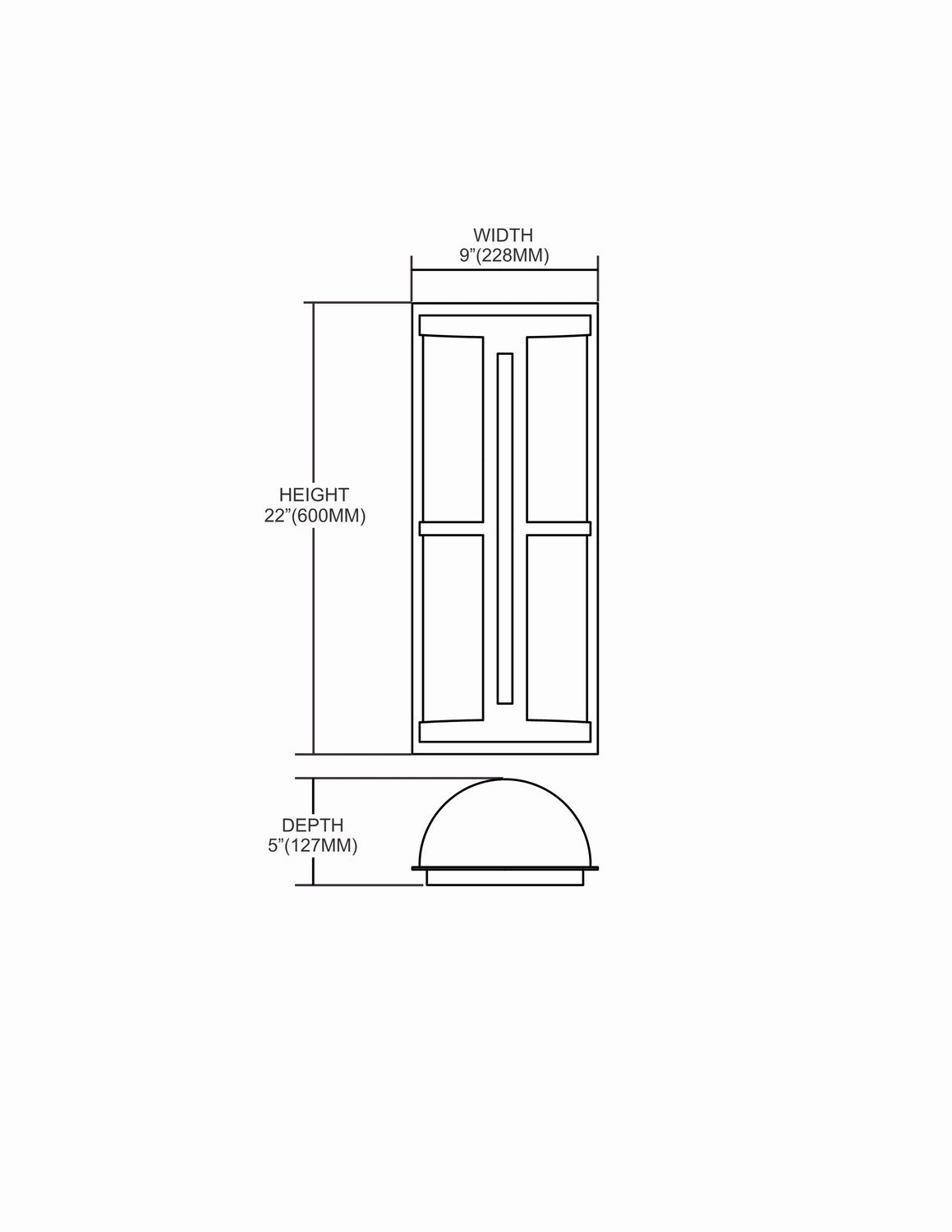 Trevot LED Outdoor Wall Sconce Graphite