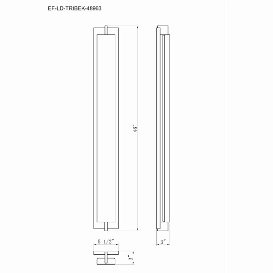 Tribek 46" Outdoor Wall Mount