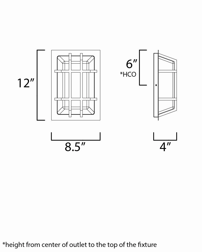 Trilogy LED Outdoor Wall Sconce Bronze