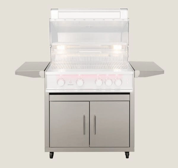 TrueFlame Freestanding Cart for 25" Gas Grill CART-TF-25DCStainless steel BBQ tool set