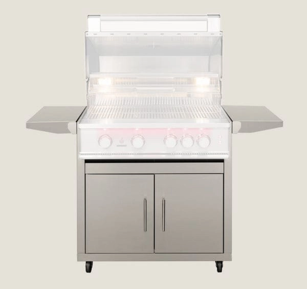 TrueFlame Freestanding Cart for 32" Gas Grill CART-TF-32DCStainless steel BBQ tool set