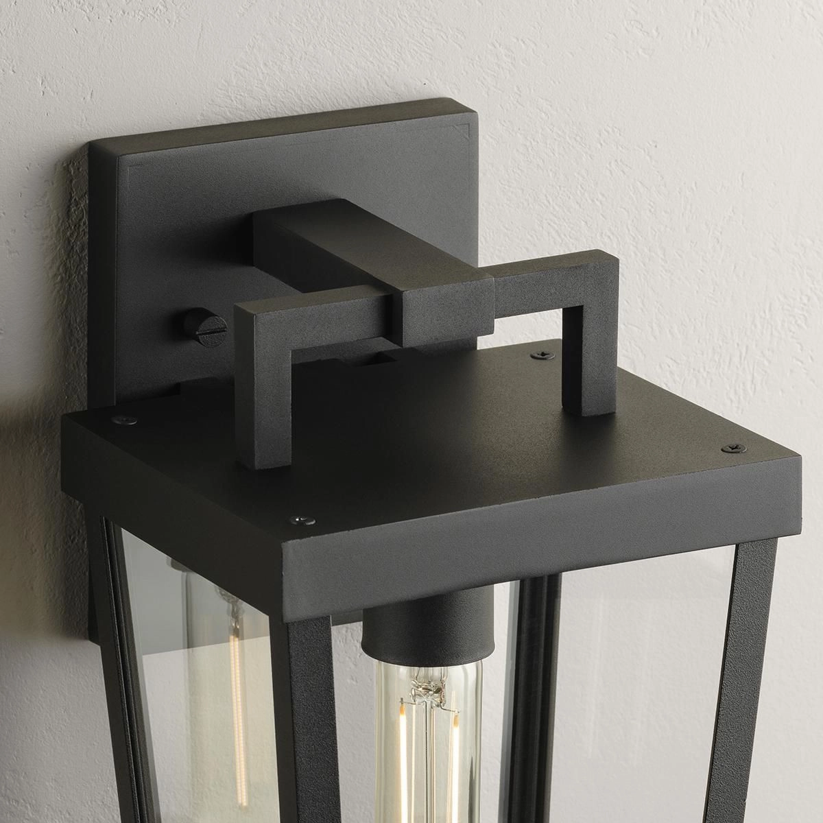 Tryon One Light Outdoor Wall Lantern Black