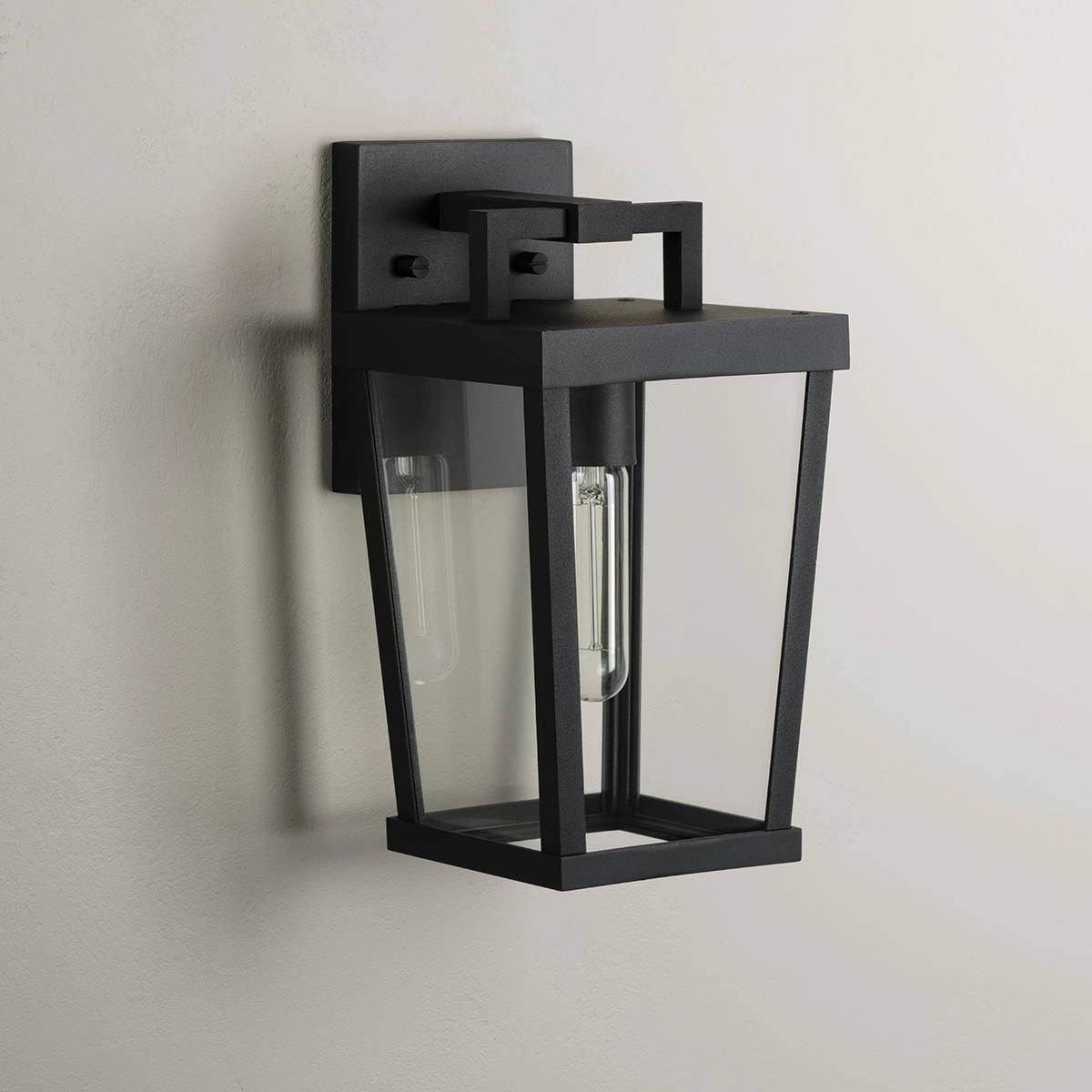 Tryon One Light Outdoor Wall Lantern Black