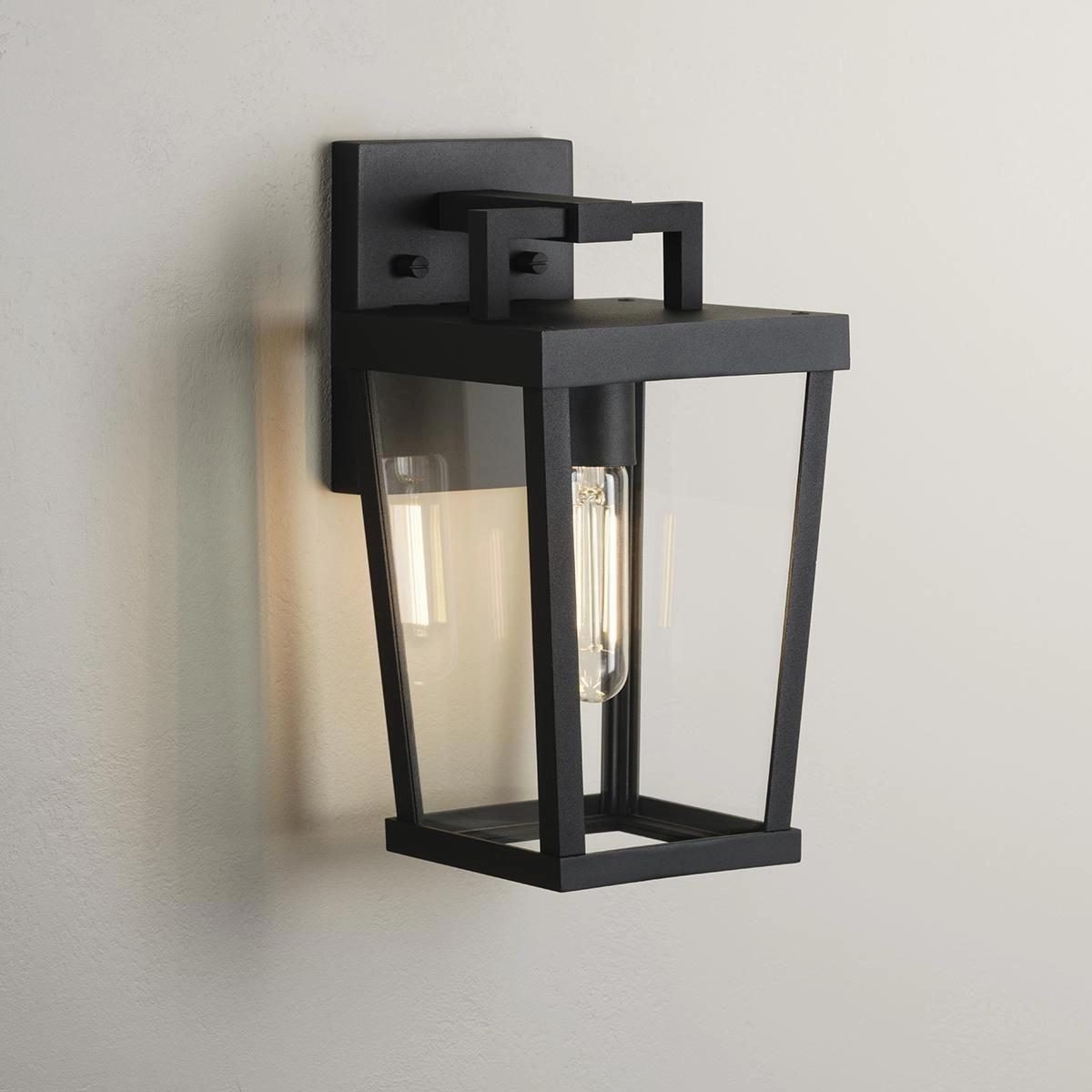 Tryon One Light Outdoor Wall Lantern Black