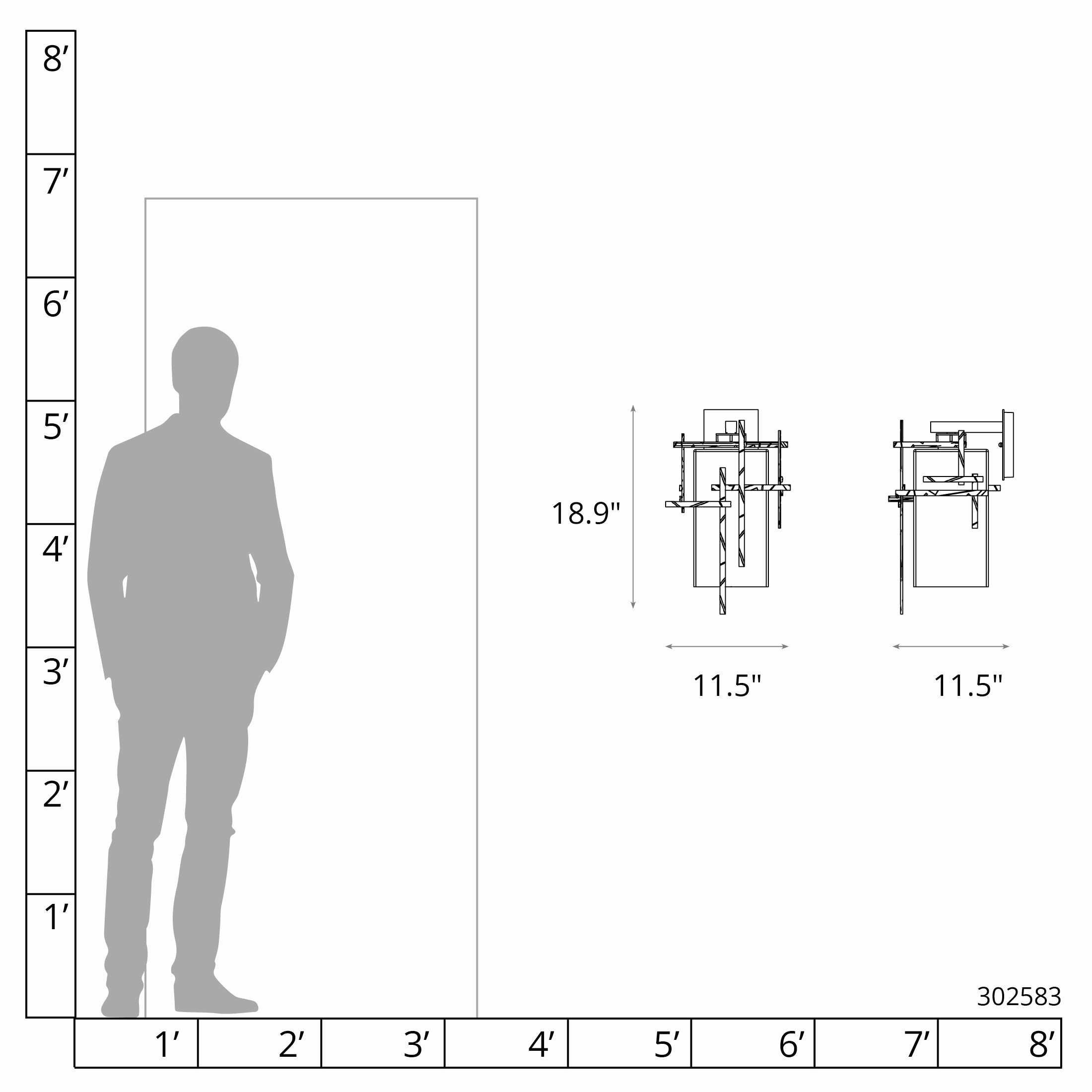 Tura Large Outdoor SconceWeatherproof outdoor lighting