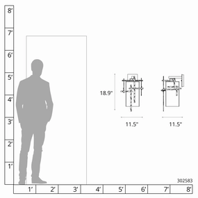 Tura Large Outdoor SconceWeatherproof outdoor lighting
