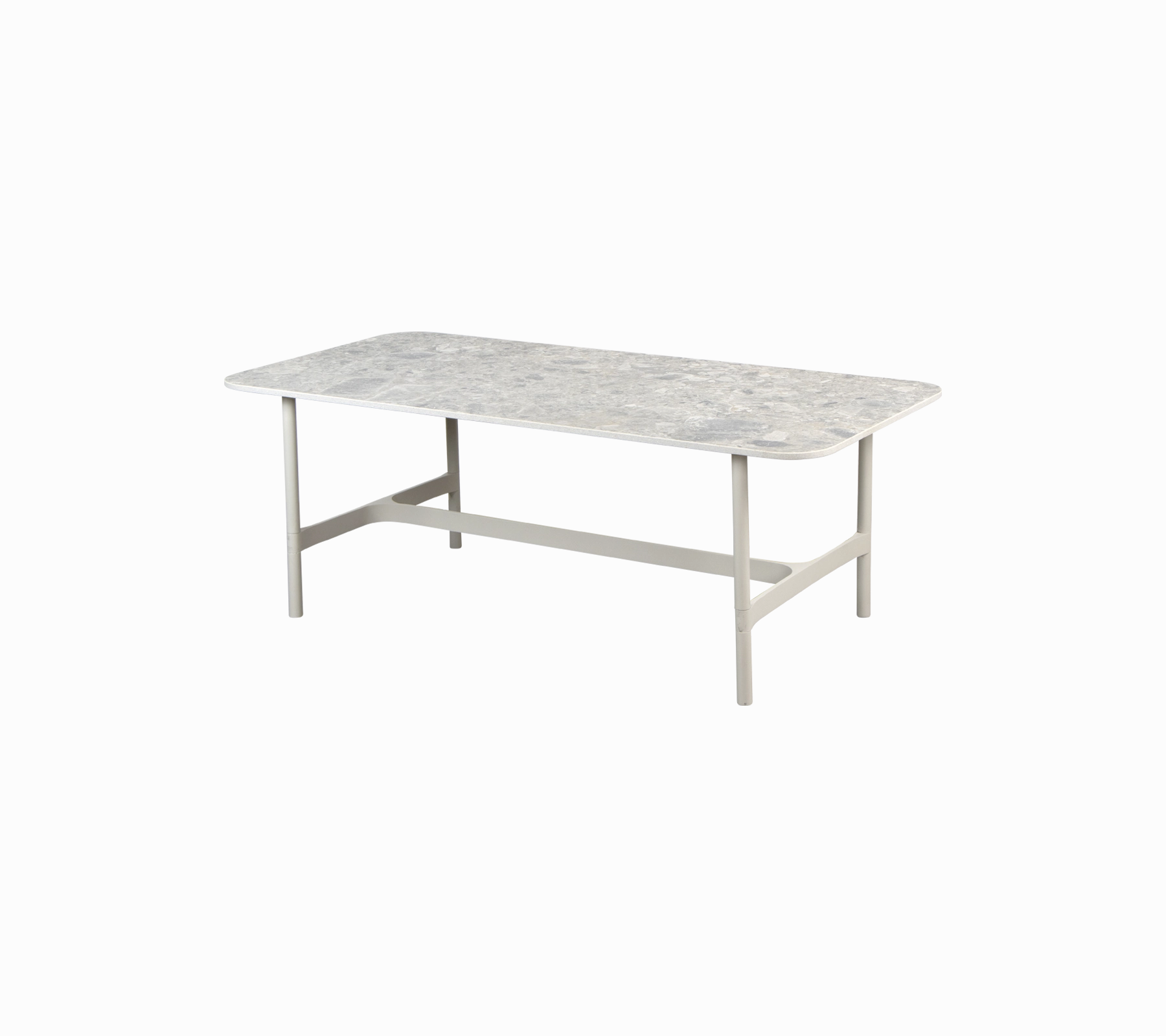 Twist coffee table, rectangular