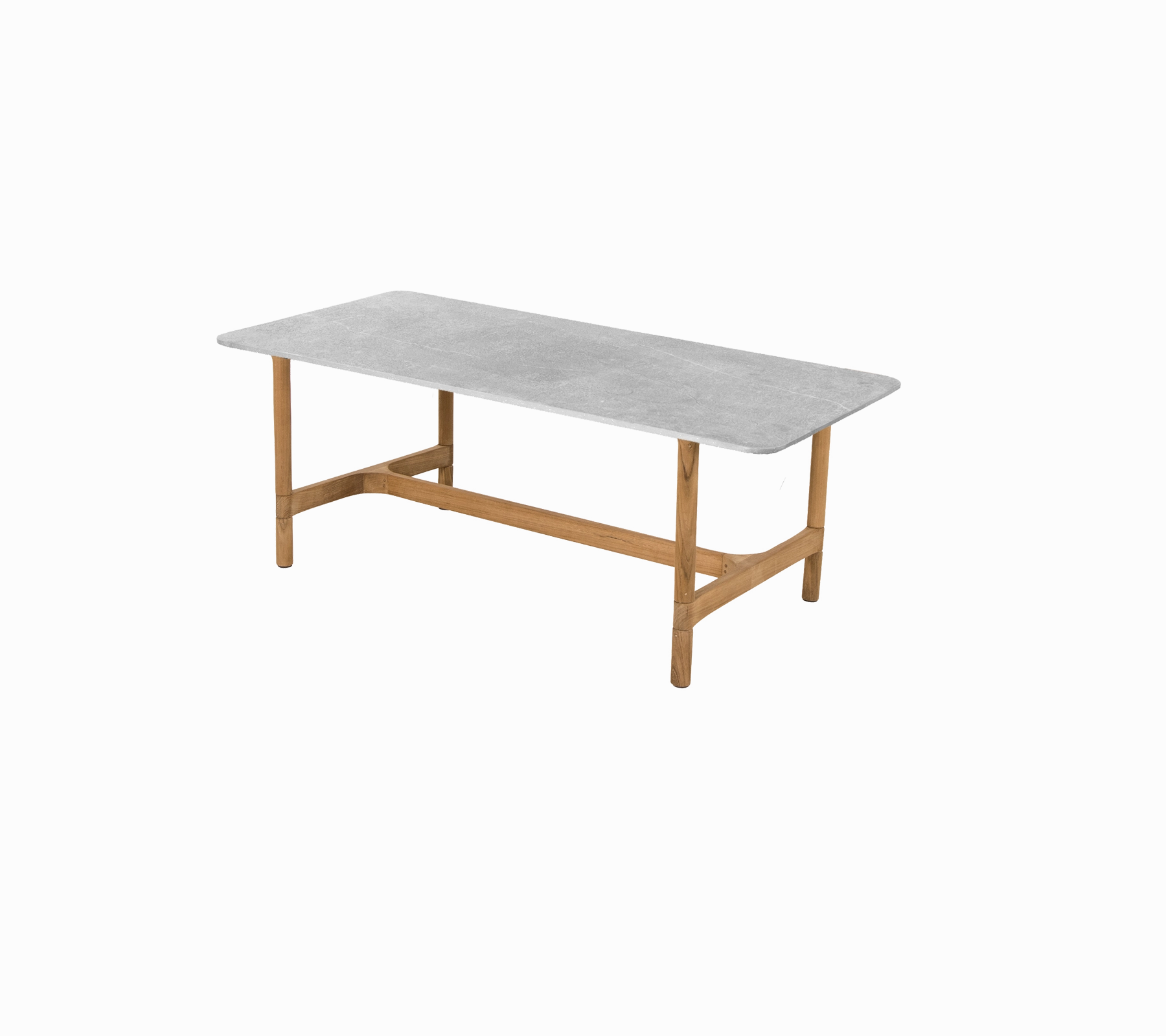Twist coffee table, rectangular