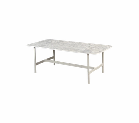 Twist coffee table, rectangularoutdoor coffee table for patio or lounge
