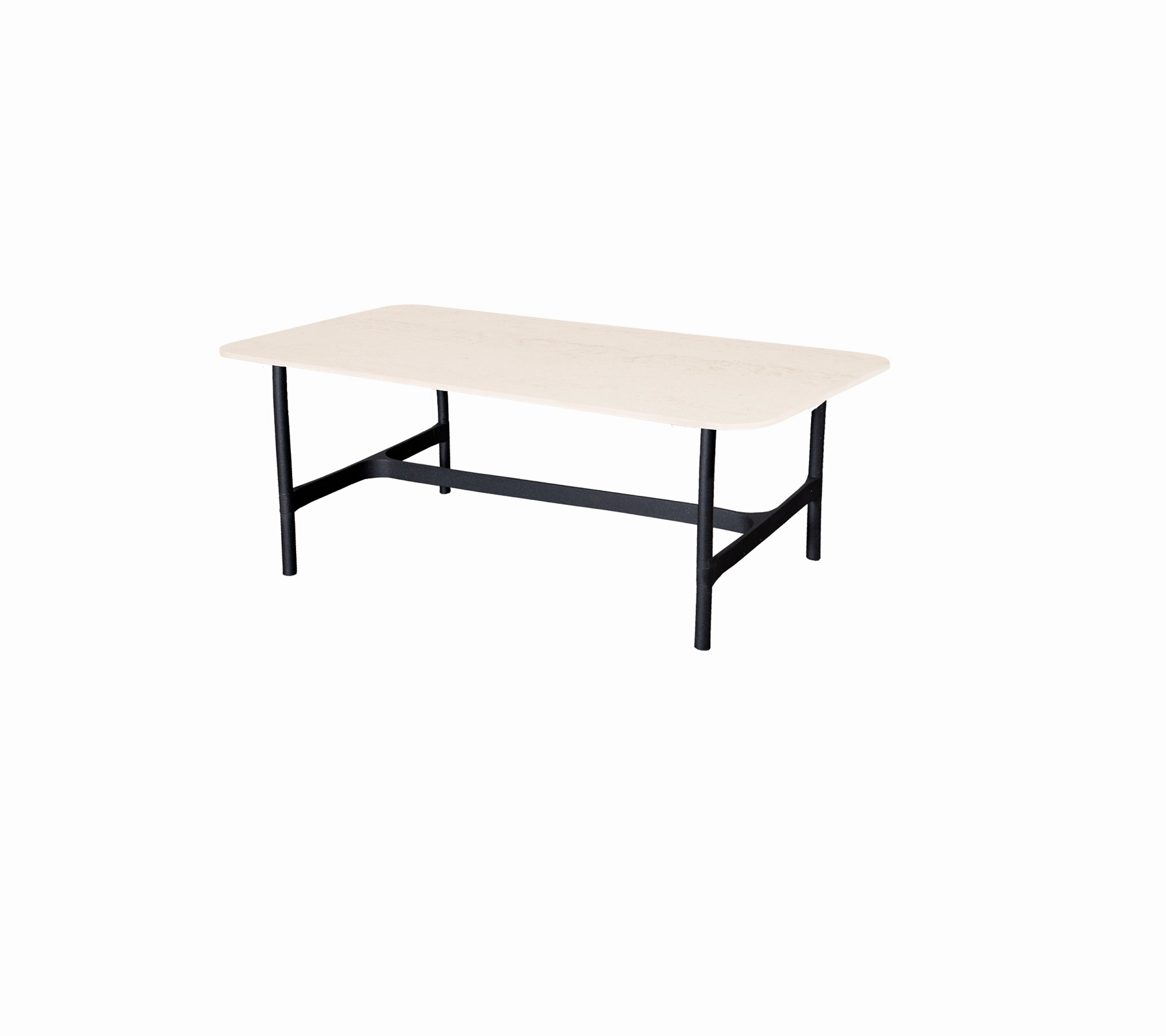 Twist coffee table, rectangular