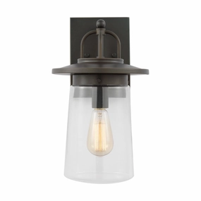 Tybee One Light Outdoor Wall Lantern Antique BronzeOutdoor wall sconces with motion sensor