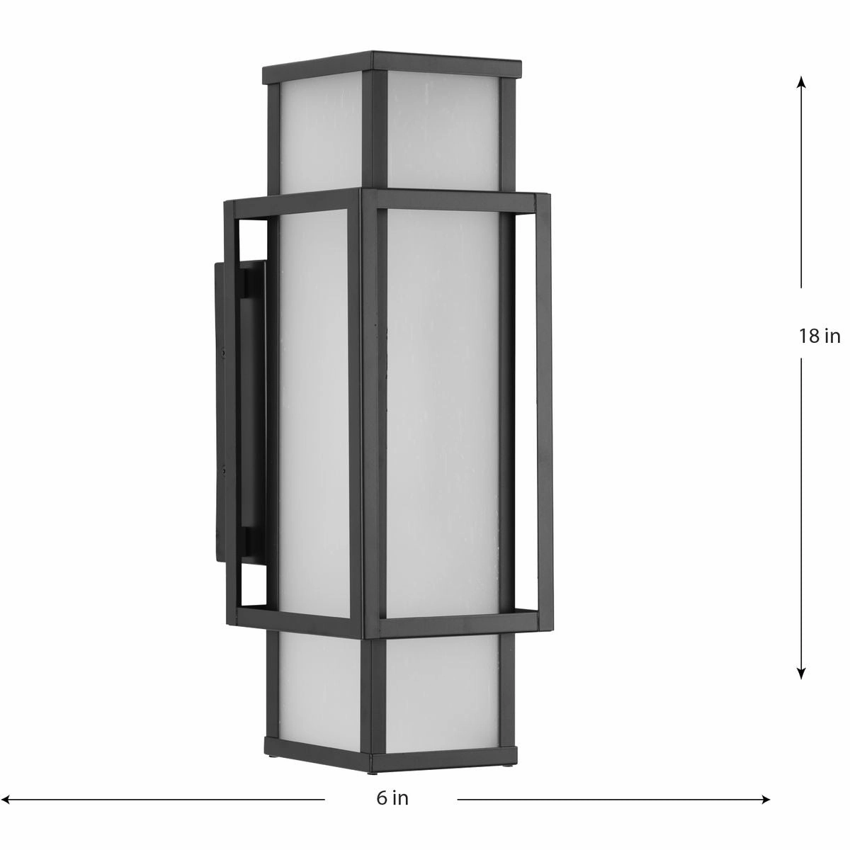 Unison Two Light Outdoor Wall Lantern Matte Black