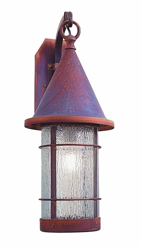 Valencia One Light Wall Mount Raw CopperOutdoor wall sconces with motion sensor