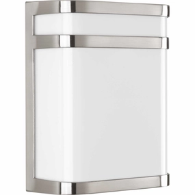 Valera Led LED Wall Lantern Brushed NickelOutdoor wall sconces with motion sensor