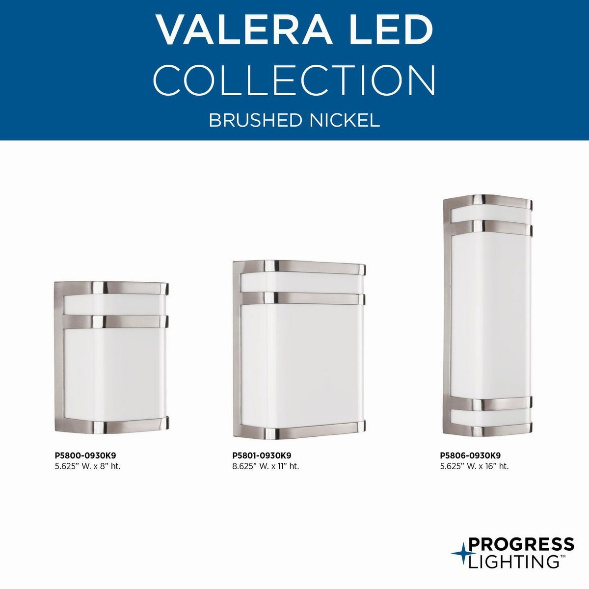 Valera Led LED Wall Lantern Brushed Nickel