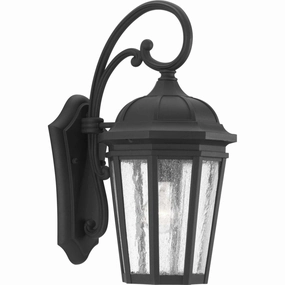 Verdae One Light Wall Lantern BlackOutdoor wall sconces with motion sensor