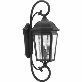 Verdae Three Light Large Wall Lantern BlackOutdoor wall sconces with motion sensor