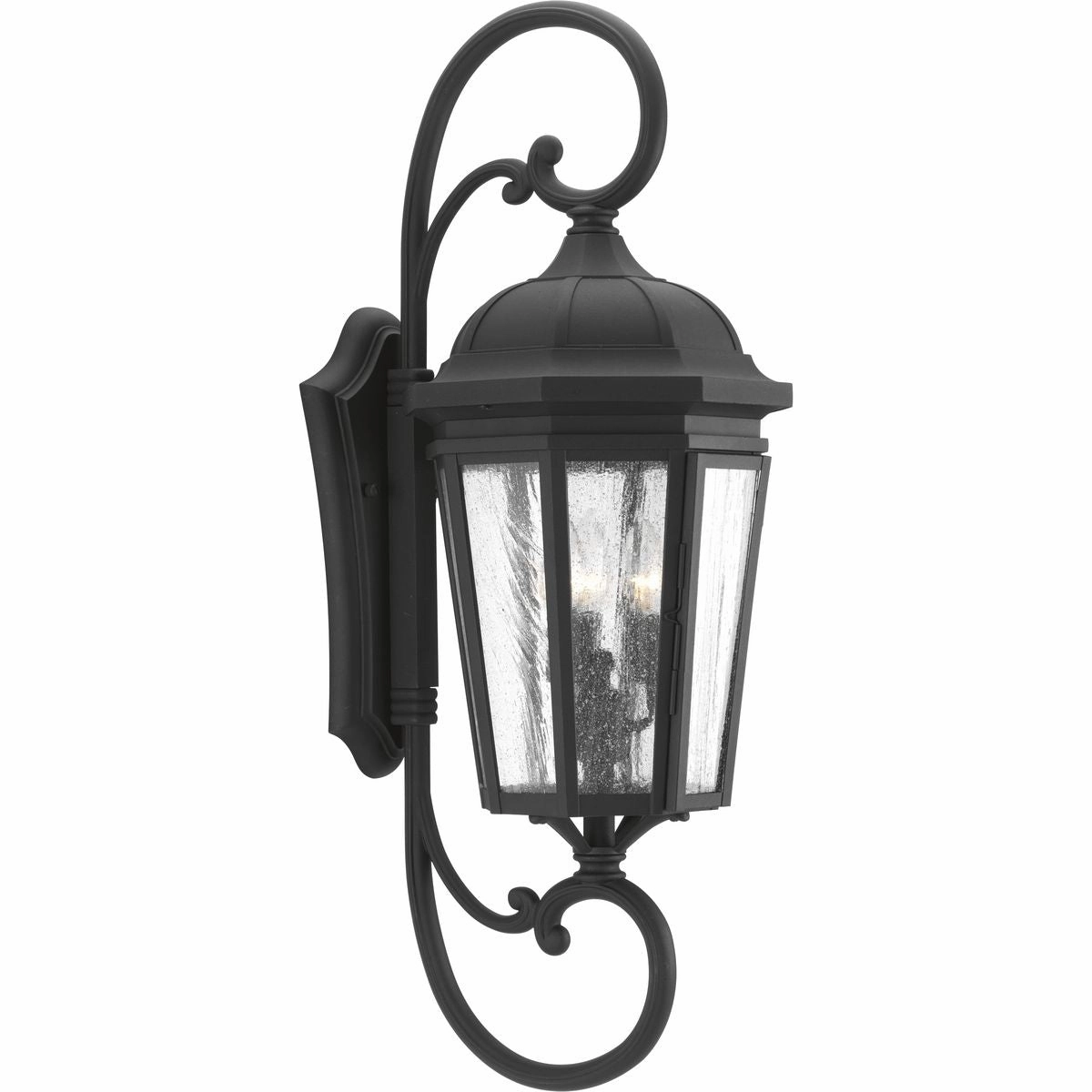 Verdae Three Light Large Wall Lantern Black