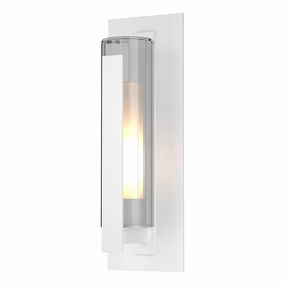 Vertical Bar Fluted Glass Large Outdoor SconceWeatherproof outdoor lighting