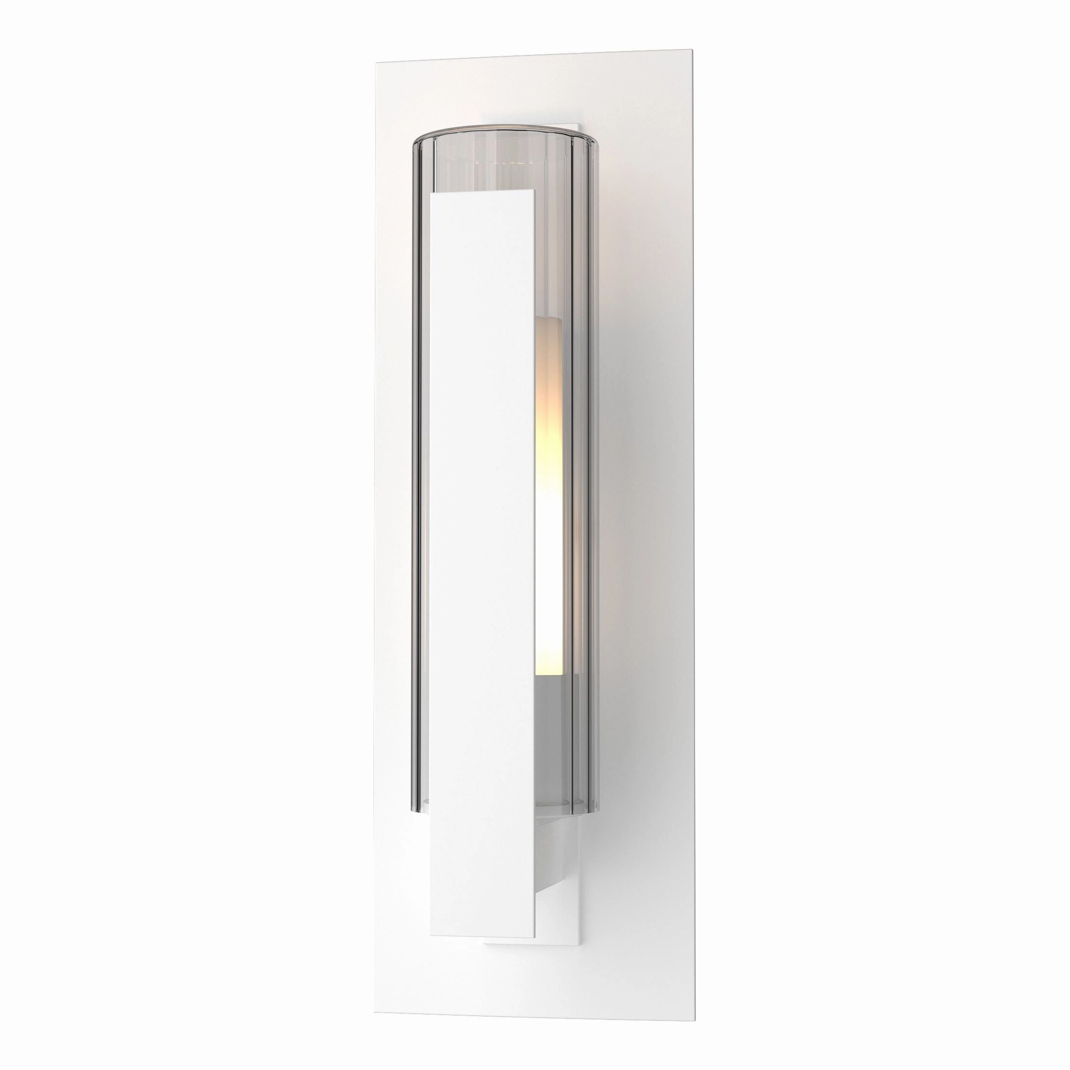 Vertical Bar Fluted Glass Small Outdoor SconceWeatherproof outdoor lighting