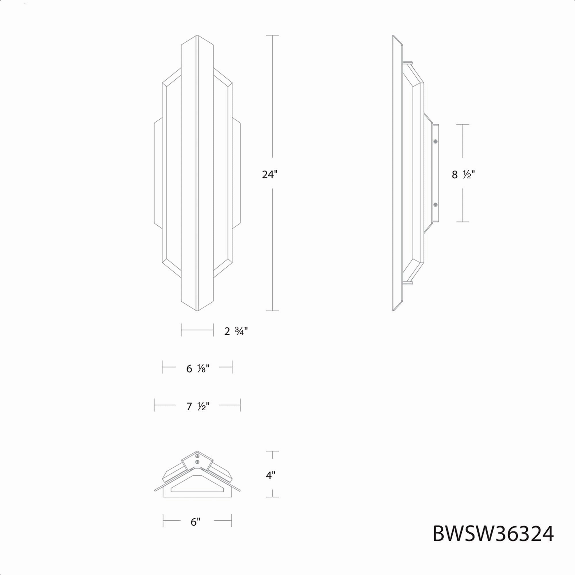 Vesta 24" LED Outdoor Wall Sconce