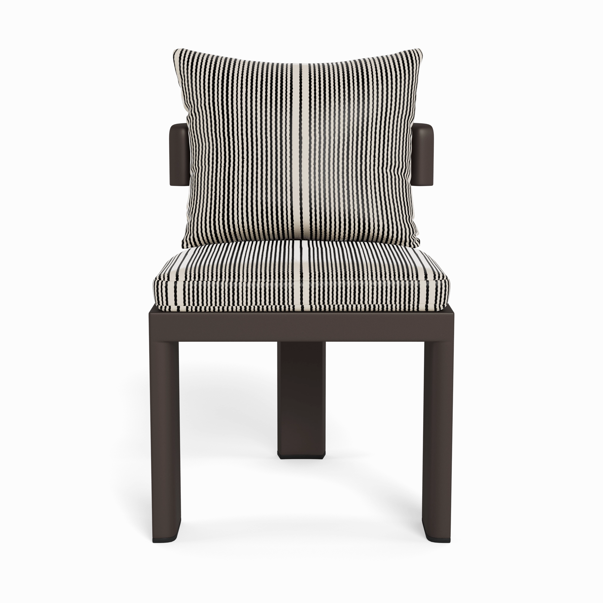 Victoria Aluminum Armless Dining Chair