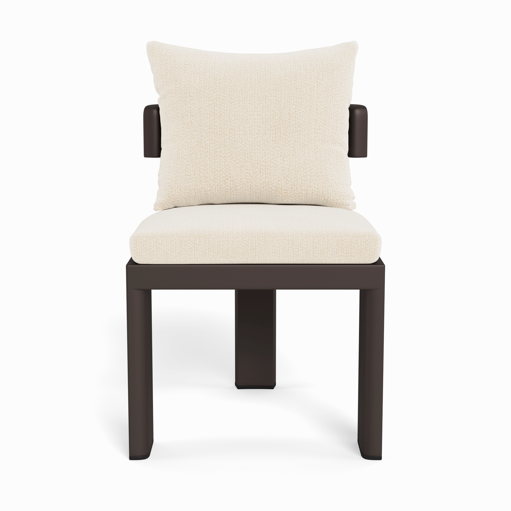 Victoria Aluminum Armless Dining Chair