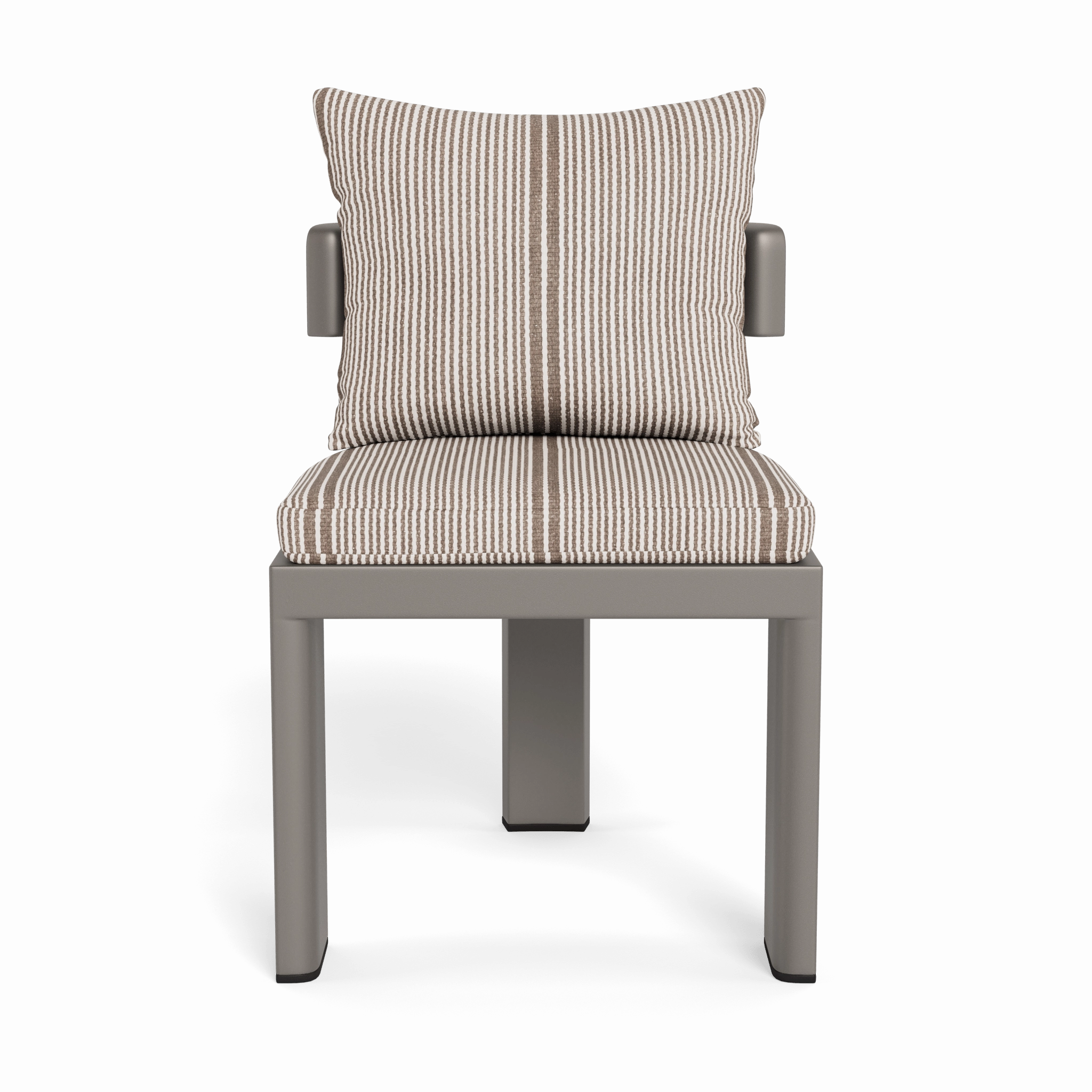 Victoria Aluminum Armless Dining Chair