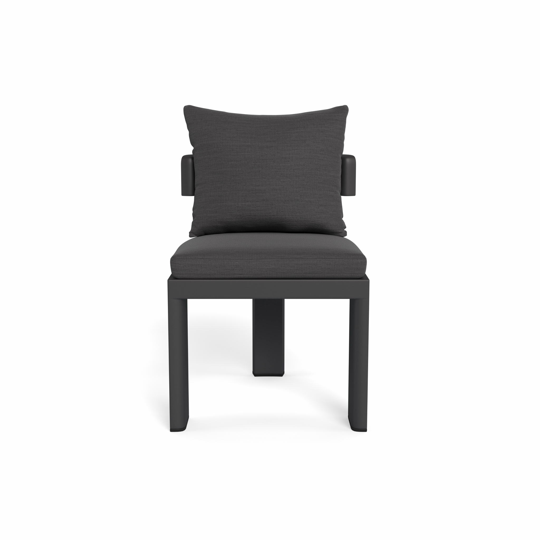 Victoria Aluminum Armless Dining Chairoutdoor dining chair with armrests
