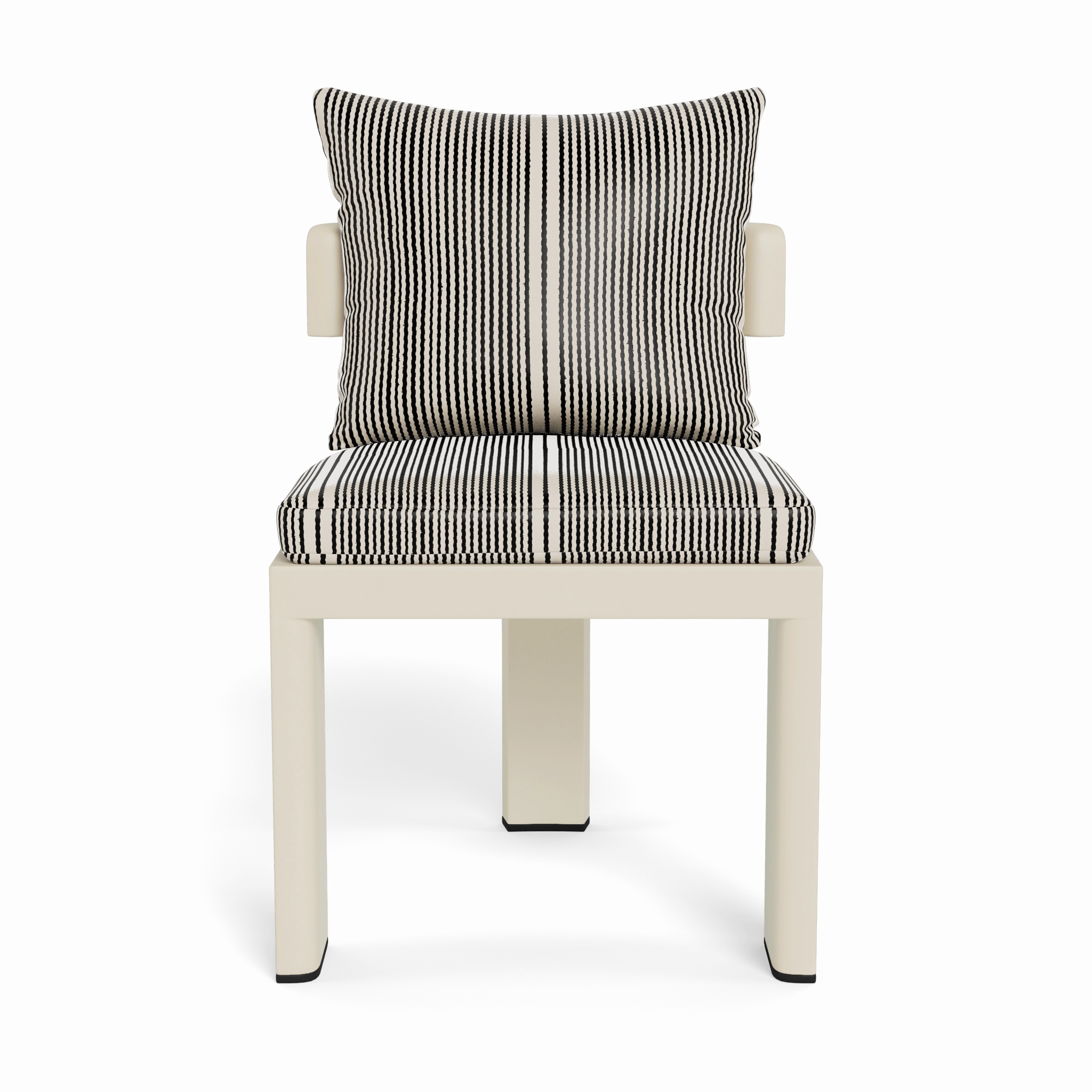 Victoria Aluminum Armless Dining Chair
