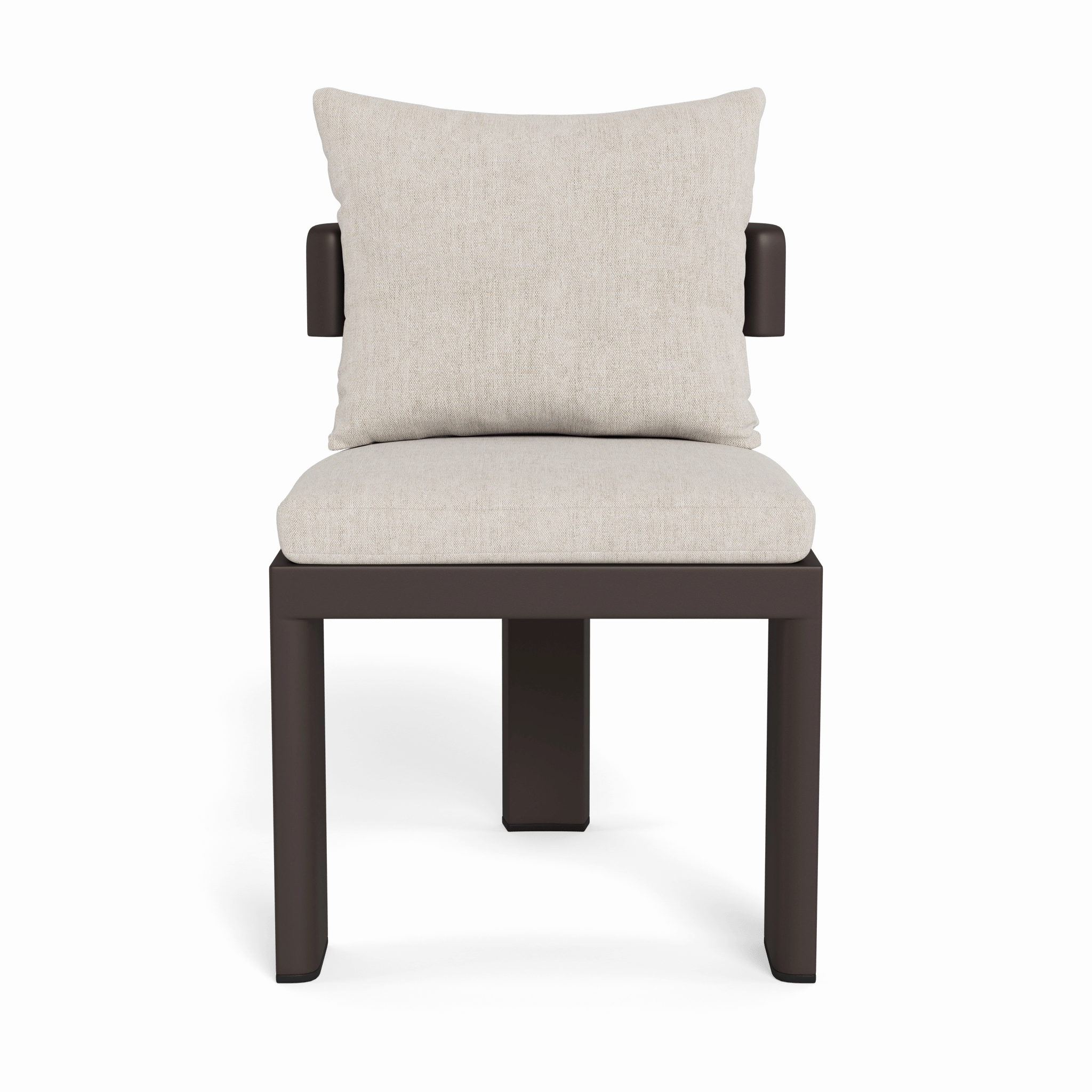 Victoria Aluminum Armless Dining Chair