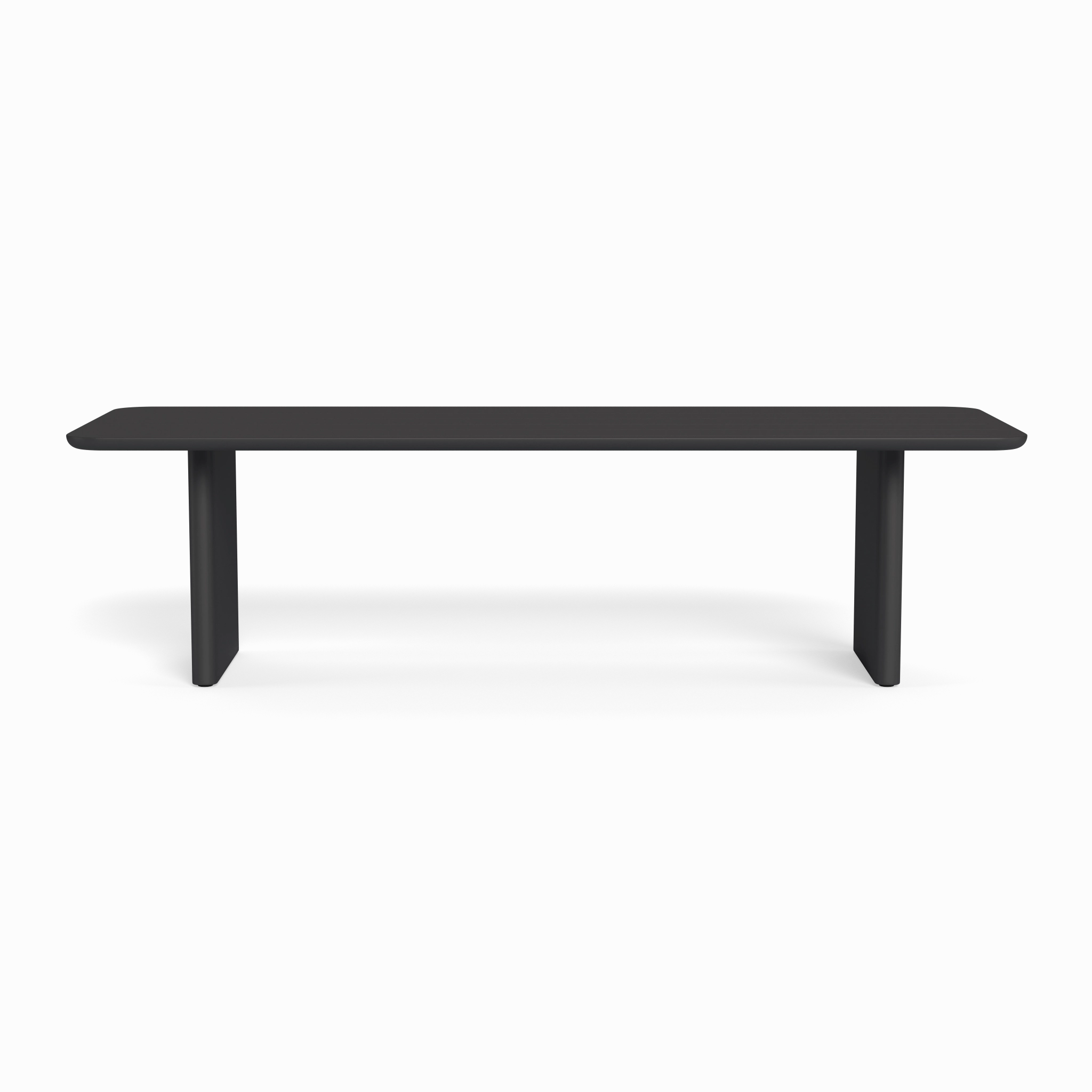 Victoria Aluminum Slatted Dining Table 108"outdoor table for balcony or garden