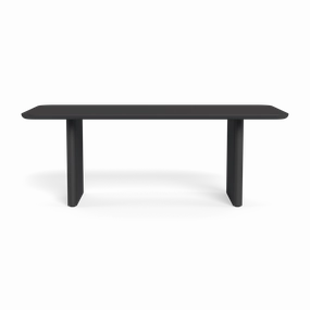 Victoria Aluminum Slatted Dining Table 81"outdoor table for balcony or garden