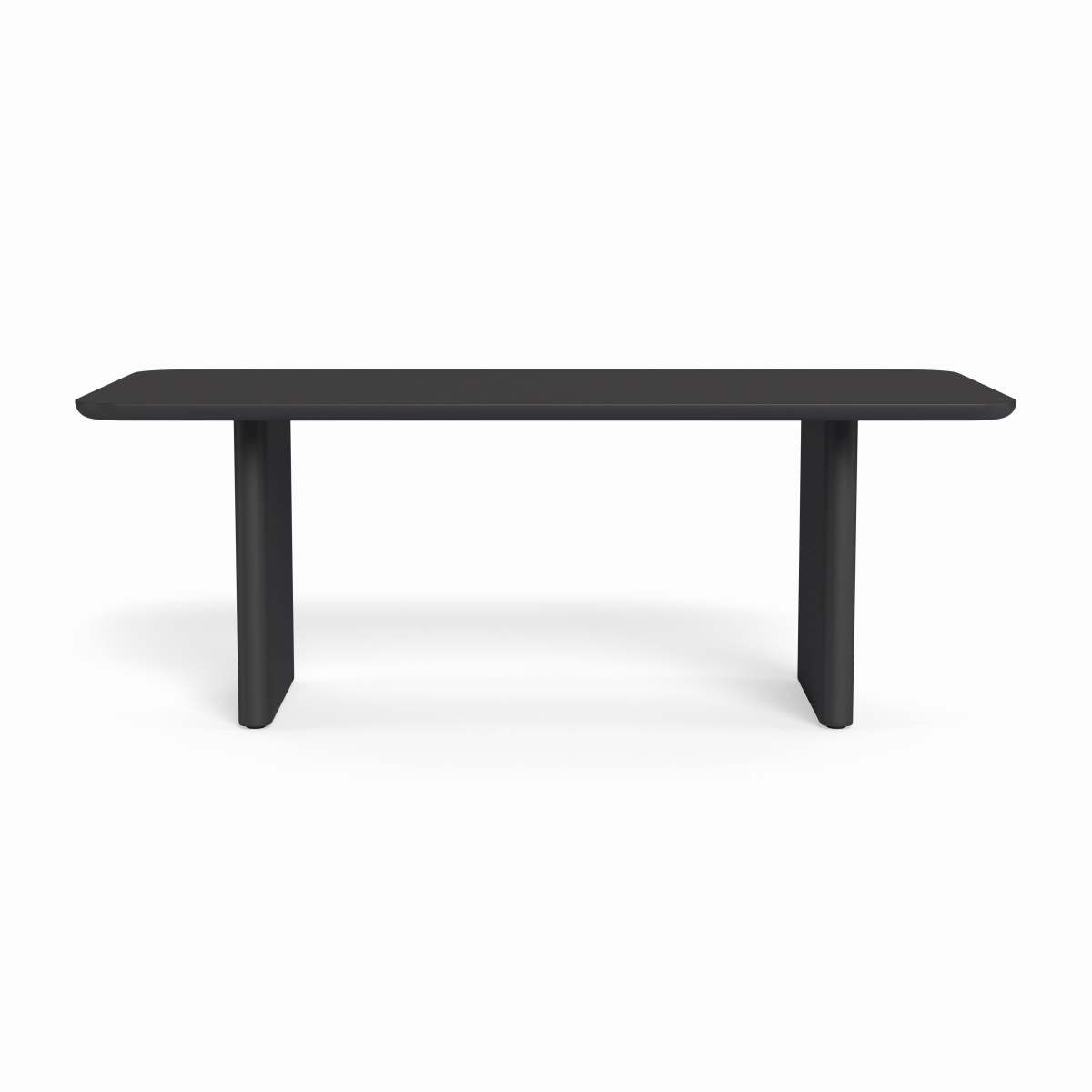 Victoria Aluminum Slatted Dining Table 81"outdoor table for balcony or garden
