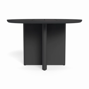 Victoria Aluminum Slatted Round Dining Table 48"outdoor table for balcony or garden