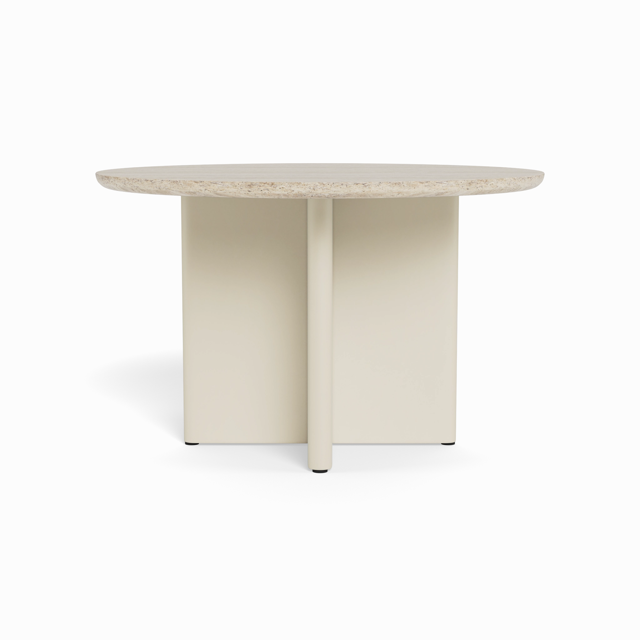 Victoria Aluminum Stone Round Dining Table 48"