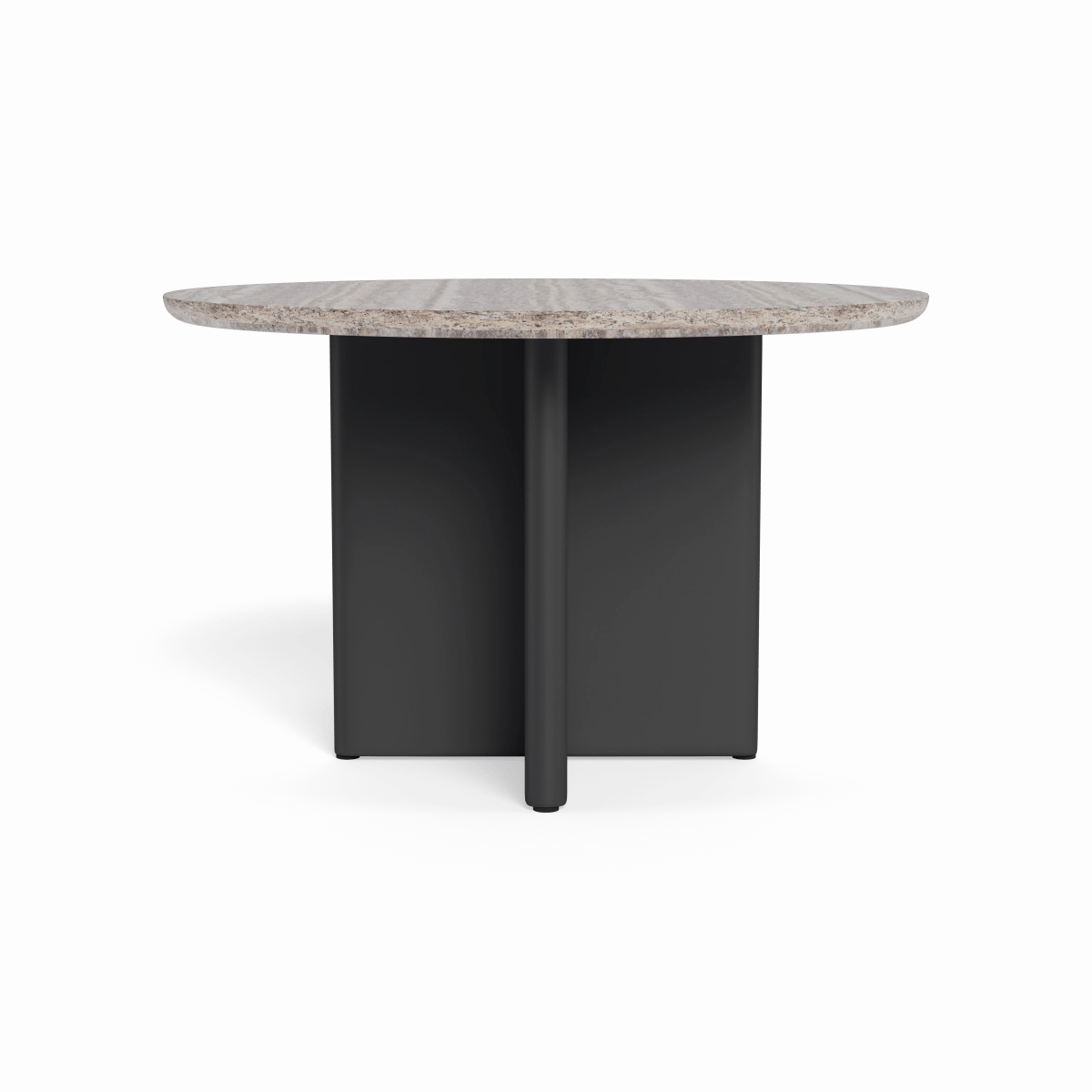 Victoria Aluminum Stone Round Dining Table 48"outdoor table for balcony or garden