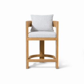 Victoria Teak Counter Stooloutdoor counter height stool