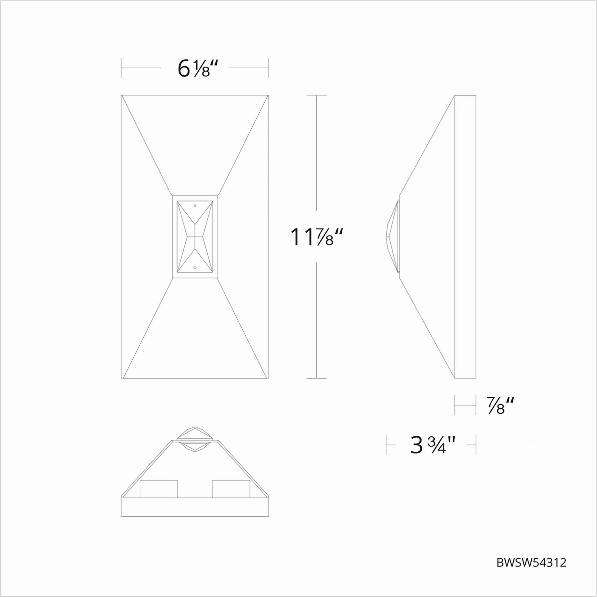 Vida 12" LED Outdoor Wall Sconce
