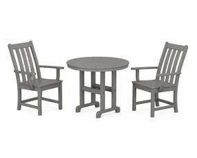Vineyard 3-Piece Round Dining Setoutdoor patio furniture set