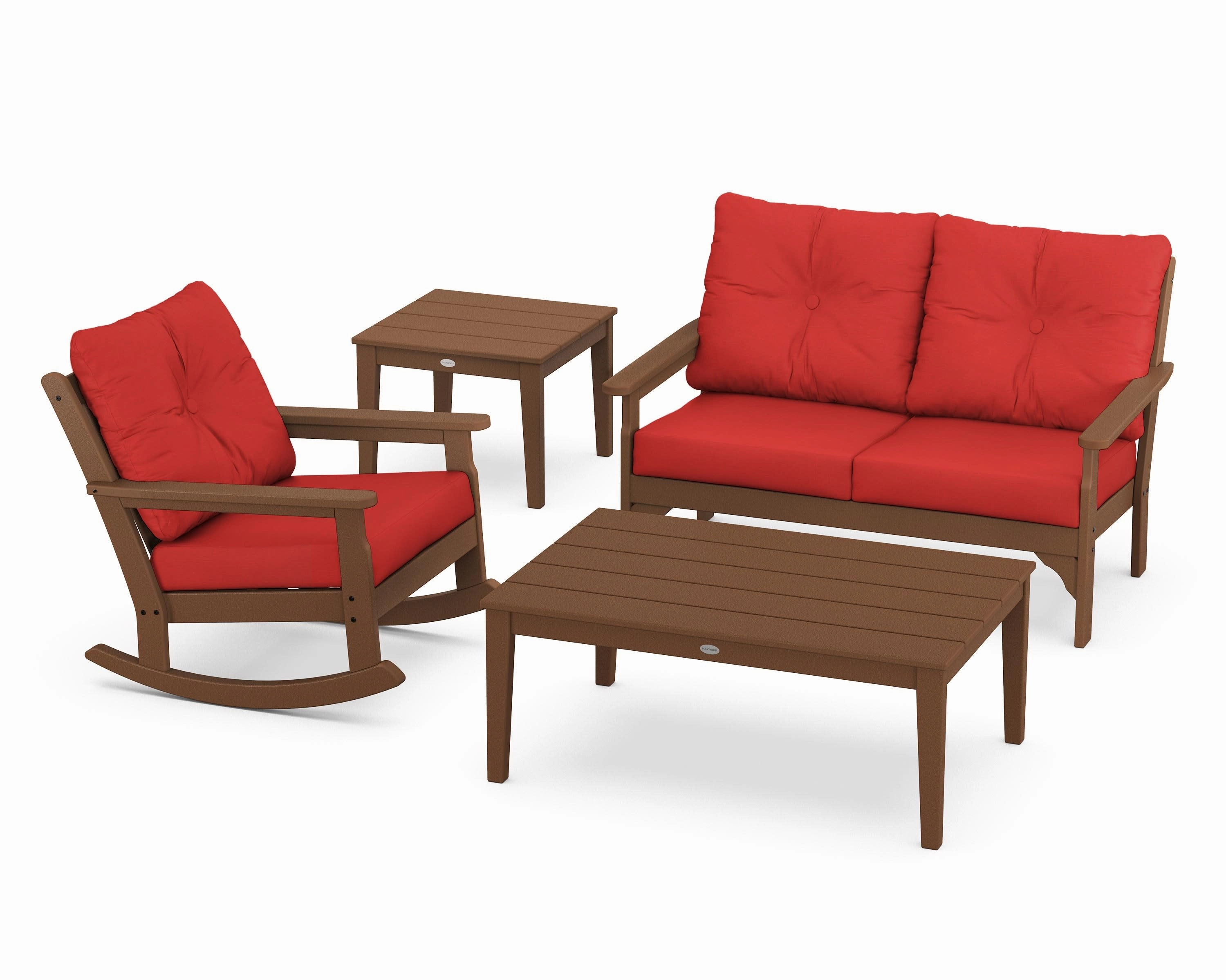 Vineyard 4-Piece Deep Seating Rocker Set