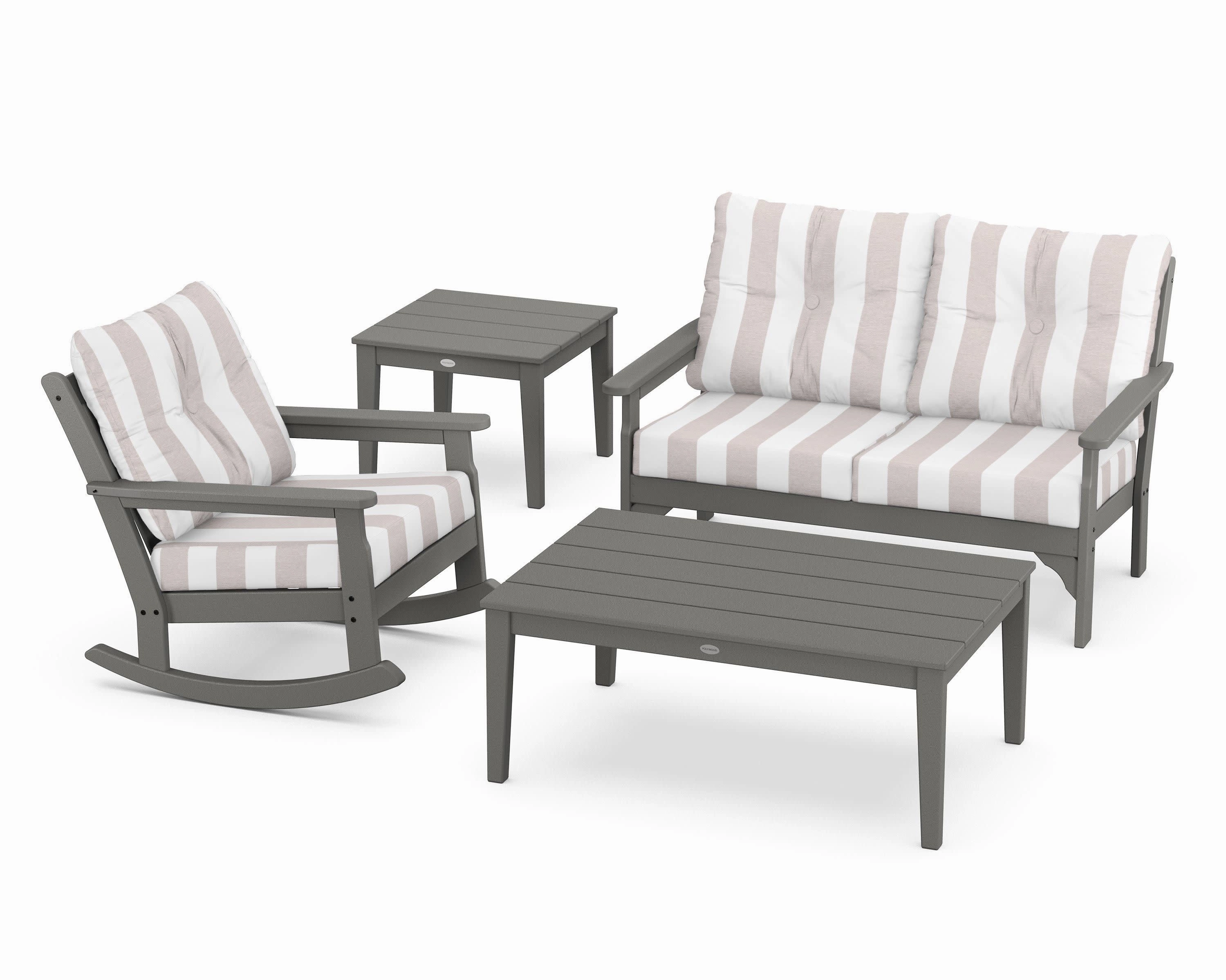 Vineyard 4-Piece Deep Seating Rocker Set