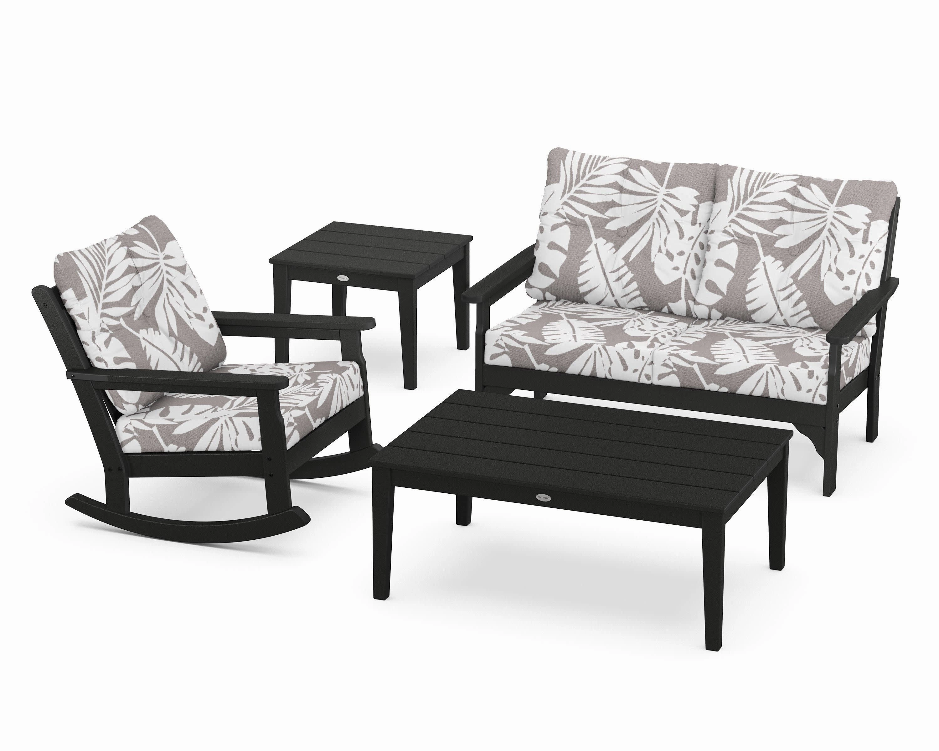 Vineyard 4-Piece Deep Seating Rocker Set